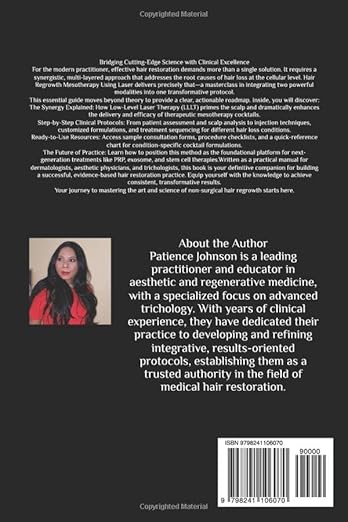 Hair Regrowth Mesotherapy Using Laser Book By Patience Johnson - Image 2