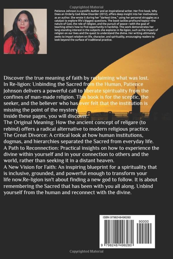 Re-ligion: Unbinding the Sacred from the Human Paperback By Patience Johnson (Copy) - Image 2
