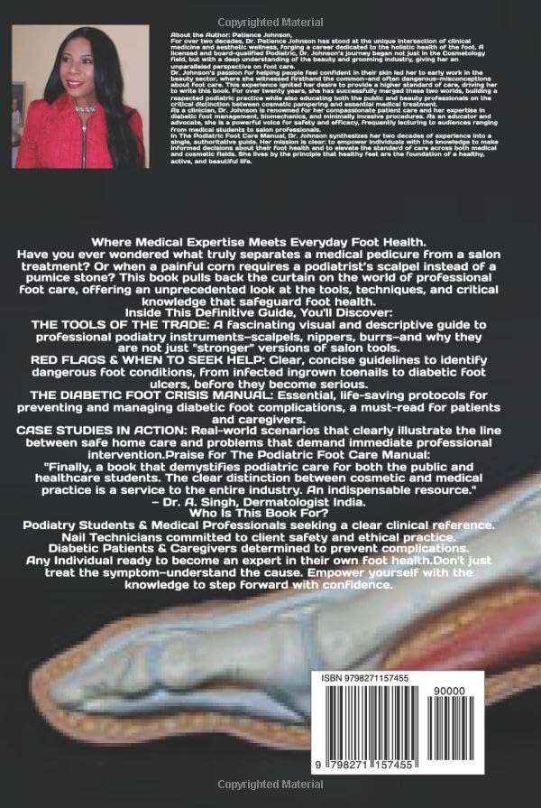The Podiatric Foot Care Manual Hardcover Book By Patience Johnson - Image 2